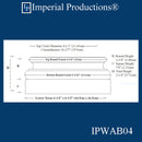 IPWAB04-WPN Attic Base Top Flat 4-1/2", White Pine, Each