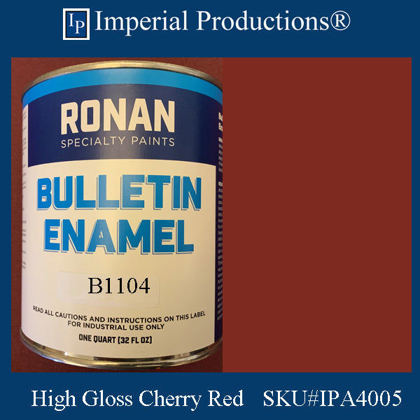 Bulletin Ronan B1104 High Gloss Cherry Red Quart (946ml)