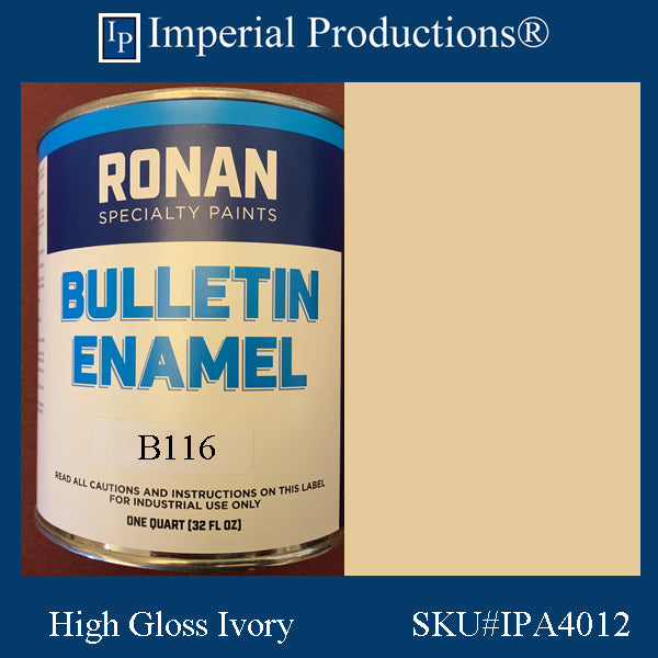 Bulletin Ronan B116 High Gloss Ivory Quart (946ml)
