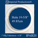 IPAB20-APOL-PK2 Attic Base Hole 20" ArchPolymer pack of 2 Custom Order