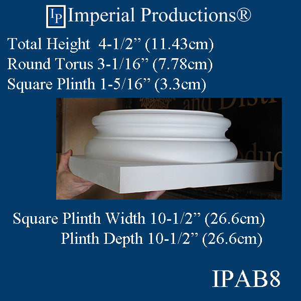IPAB8-POL-PK2 Attic Base Hole 7-3/4" ArchPolymer pack of 2 Custom Order