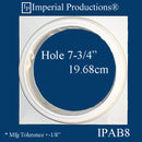IPAB8-POL-PK2 Attic Base Hole 7-3/4" ArchPolymer pack of 2 Custom Order