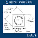 IPAB8-POL-PK2 Attic Base Hole 7-3/4" ArchPolymer pack of 2 Custom Order