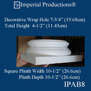 IPAB8-POL-PK2 Attic Base Hole 7-3/4" ArchPolymer pack of 2 Custom Order