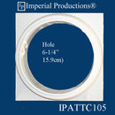 IPATTC105-POL-PK2 Attic Base Hole 6-1/4" pack of 2, Custom Order