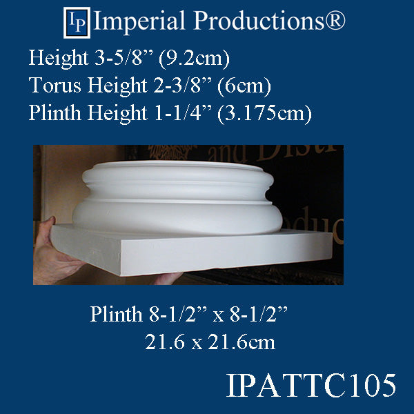 IPATTC105-POL-PK2 Attic Base Hole 6-1/4" pack of 2, Custom Order