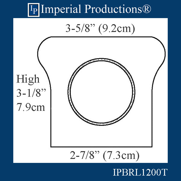 IPBRL1200T-08 Series 1 Top Rail 8 Feet