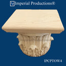 IPCPTOW4-MAP-PK2 Temple Winds Capital Bottom Circle 3-1/6" Hard Maple Pack of 2