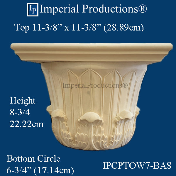 IPCPTOW7-BAS-PK2 Temple Winds Capital Bottom Circle 6-3/4" Hard Maple Pack of 2