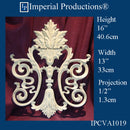 IPCVA1019-MAP Hand Carved Applique Maple