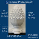IPCVA1801-POL Pineapple Finial 14-1/4" High, Base 6-1/4", ArchPolymer, Custom 2 Weeks