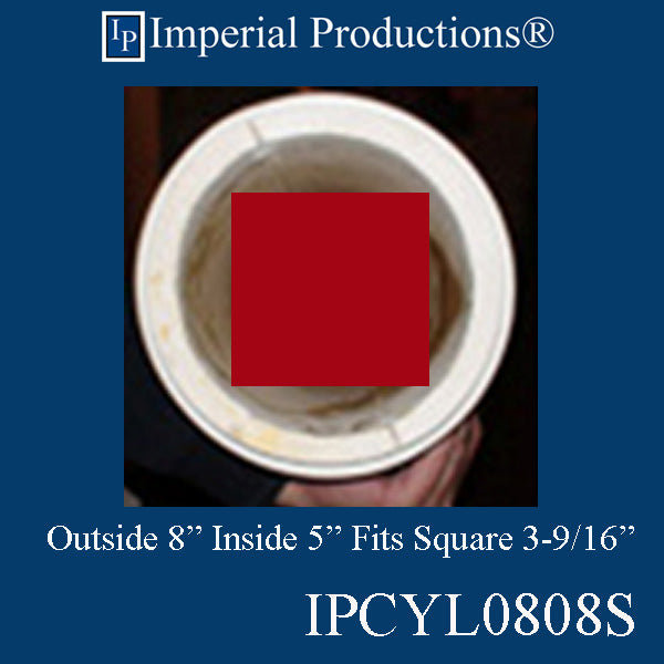 IPCYL1008S-POL Smooth Round Cylinder 10 Feet 8 inch Pack of 2 Custom Order