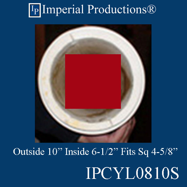 IPCYL0810S-POL Cylinder 8 Feet 10" Diameter, Decorative ArchPolymer, Print PDF Brochure to Order US$227.21 each