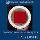 IPCYL0814S-POL Smooth Round Cylinder 8 Feet 14 inch, Pack of 2, Custom Order