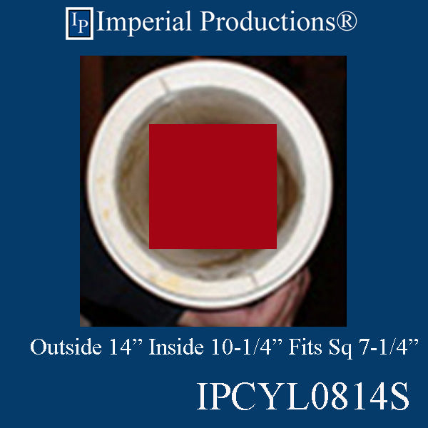 IPCYL0814S-POL Smooth Round Cylinder 8 Feet 14 inch, Pack of 2, Custom Order