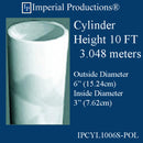IPCYL1006S-POL Smooth Round Cylinder 10 Feet 6 inch, Pack of 2, Custom Order