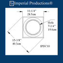 IPDC10-CAP-APOL-PK4 Doric Capital ArchPolymer Fits 7-1/2" (19cm) , Pack of 4, Custom Order