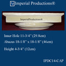 IPDC14-CAP-FG-PK4 Doric Capital Fiberglass Hole 11-3/4" , Pack of 4, Custom Order