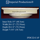 IPDC22-CAP-FG-PK4 Doric Capital Fiberglass Hole 20" , Pack of 4, Custom Order