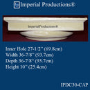 IPDC30-CAP-FG-PK4 Doric Capital Fiberglass Hole 27-1/2" , Pack of 4, Custom Order