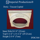 IPDC300-APOL-PK2 Doric Capital ArchPolymer Hole 8-1/4", Pack of 2 - Custom Order