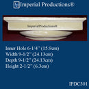 IPDC301-APOL-PK2 Doric Capital ArchPolymer Hole 6-1/4", Pack of 2 - Custom Order