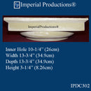 IPDC302-APOL-PK2 Doric Capital ArchPolymer Hole 10-1/4", Pack of 2 - Custom Order