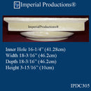 IPDC305-APOL-PK2 Doric Capital ArchPolymer Hole 16-1/4", Pack of 2 - Custom Order