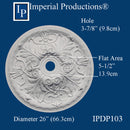 IPDP103-POL Acanthus Ceiling Medallion 26" (66cm) ArchPolymer Each