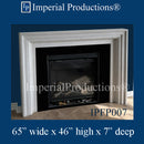 IPFP007-65-SM Modern Fireplace Mantel 65 inch wide