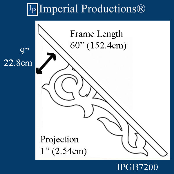 IPGB7200-POL Adjustable Pediment for Gable Ends ArchPolymer