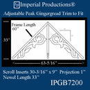 IPGB7200-POL Adjustable Pediment for Gable Ends ArchPolymer