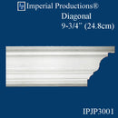 IPJP3001-POL-PK4 Modern Crown Height 7-1/2", 12 Ft Lengths, Pack of 4, 48 Feet - Custom Order
