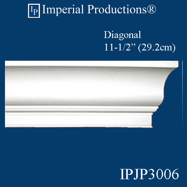 IPJP3006-POL-4PK Modern Crown Diagonal 11-1/2" Pack of 4