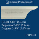 IPJP3031-POL-PK8 Crown 2-1/8" High, ArchPolymer Pack of 8