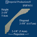 IPJP3031-POL-PK8 Crown 2-1/8" High, ArchPolymer Pack of 8