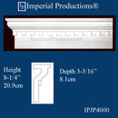 IPJP4000-POL-PK8 Closed Header 8-1/4" x 3-3/16" x 72", ArchPolymer Sold in Pack of 8-48 Feet Custom Order