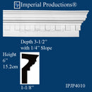 IPJP4010-POL-PK8 Closed Header 6" High ArchPolymer Pack of 8 = 48 Feet Custom Order
