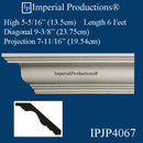 IPJP4067-POL-PK8 Crown 5-5/16" High, ArchPolymer Pack of 8