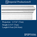 IPJP5006-POL Panel Mold Width 2-3/4", 8 Feet Length, Pack of 4