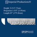 IPJP9103-POL-PK8 Panel Mold Width 2-3/4 - 69 Inches - pack of 8