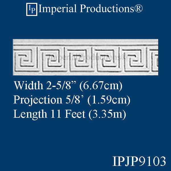 IPJP9103-POL-PK6 Frieze 2-5/8" wide