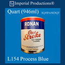 L154 Ronan One Stoke Lettering Enamel Process Blue Quart (946ml) Sku