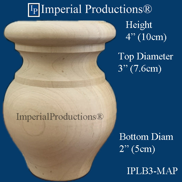 IPLB3-MAP Ball Leg Maple