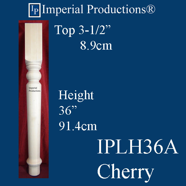 IPLH36A-CHR Harvest Leg/Post 36"x3-1/2" Cherry Pack of 4 Add to Cart for Shipping Costs or Free Depot Pickup