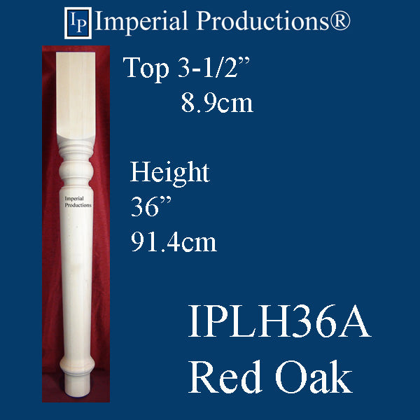 IPLH36A-ROK Harvest Leg/Post 36" Red Oak Pack of 4 Add to Cart for Shipping Costs or Free Depot Pickup