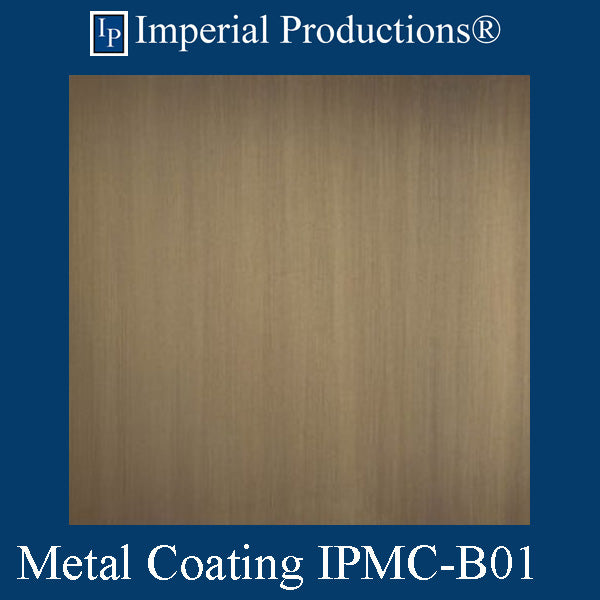 IPMC-B01 Sample of Brass Metal Coating 8" x 8" x 1/4" add to cart for shipping or free depot pickup