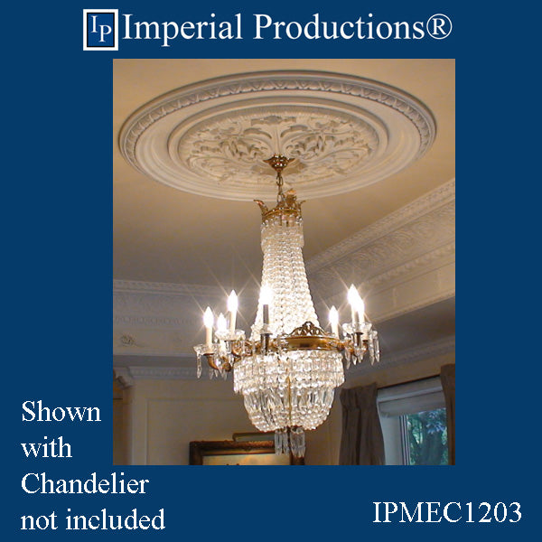 IPMEC1203-POL Acanthus Medallion 45-3/4" ArchPolymer