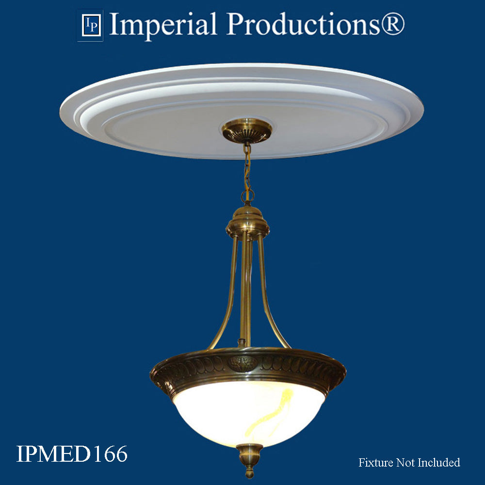 IPMED166-POL Colonial Medallion 48" x 24" ArchPolymer, Add to Cart for Shipping or Free Depot Pickup