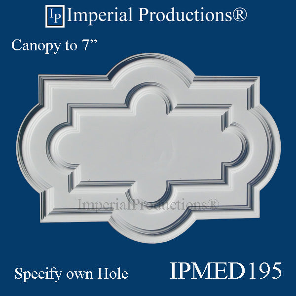 IPMED195-POL Art Deco Medallion 41-5/8" x 29-3/4" ArchPolymer, Add to Cart for Shipping or Free Depot Pickup